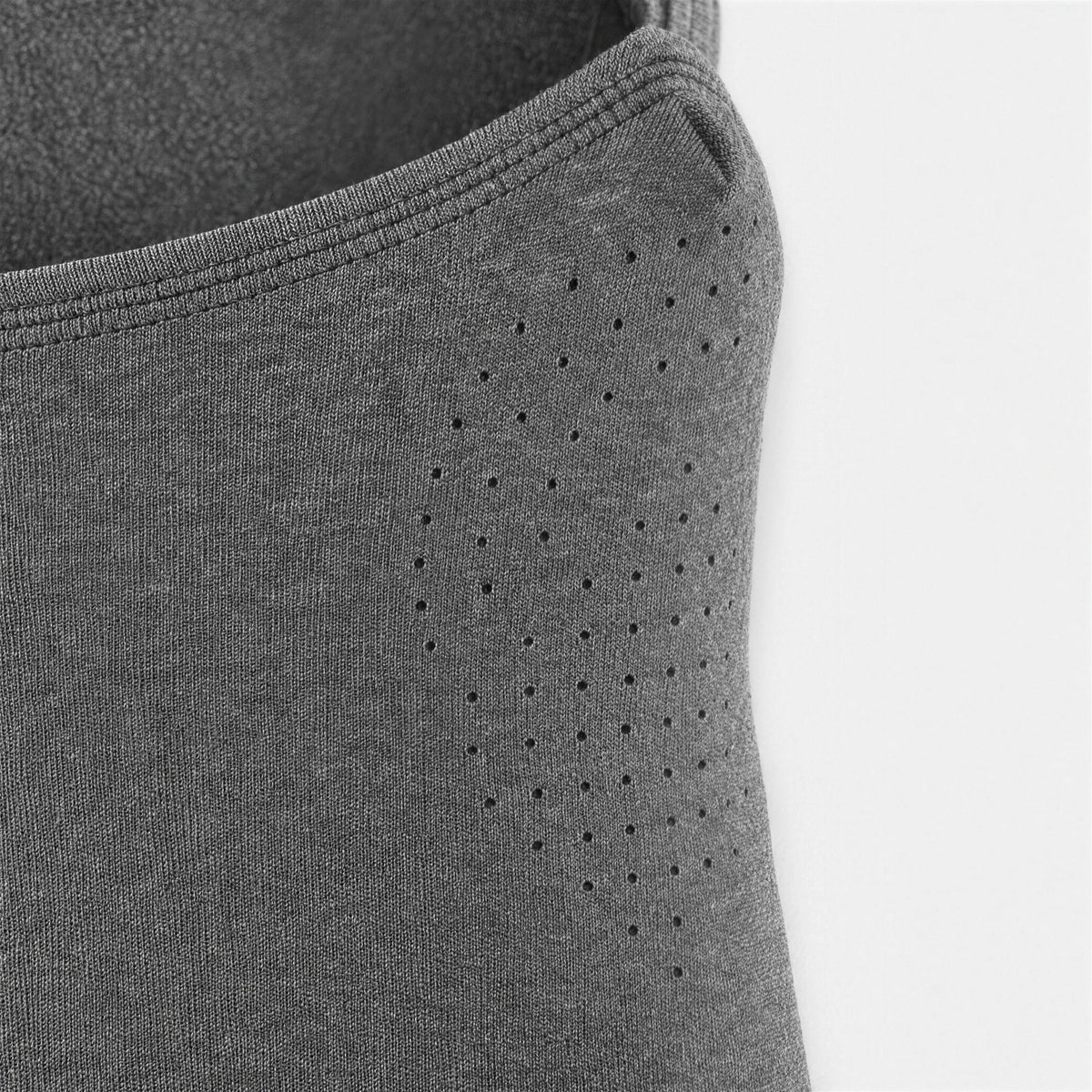 Airhole Laser Polar Fleece Balaclava – Heather Grey – laser perforation detail