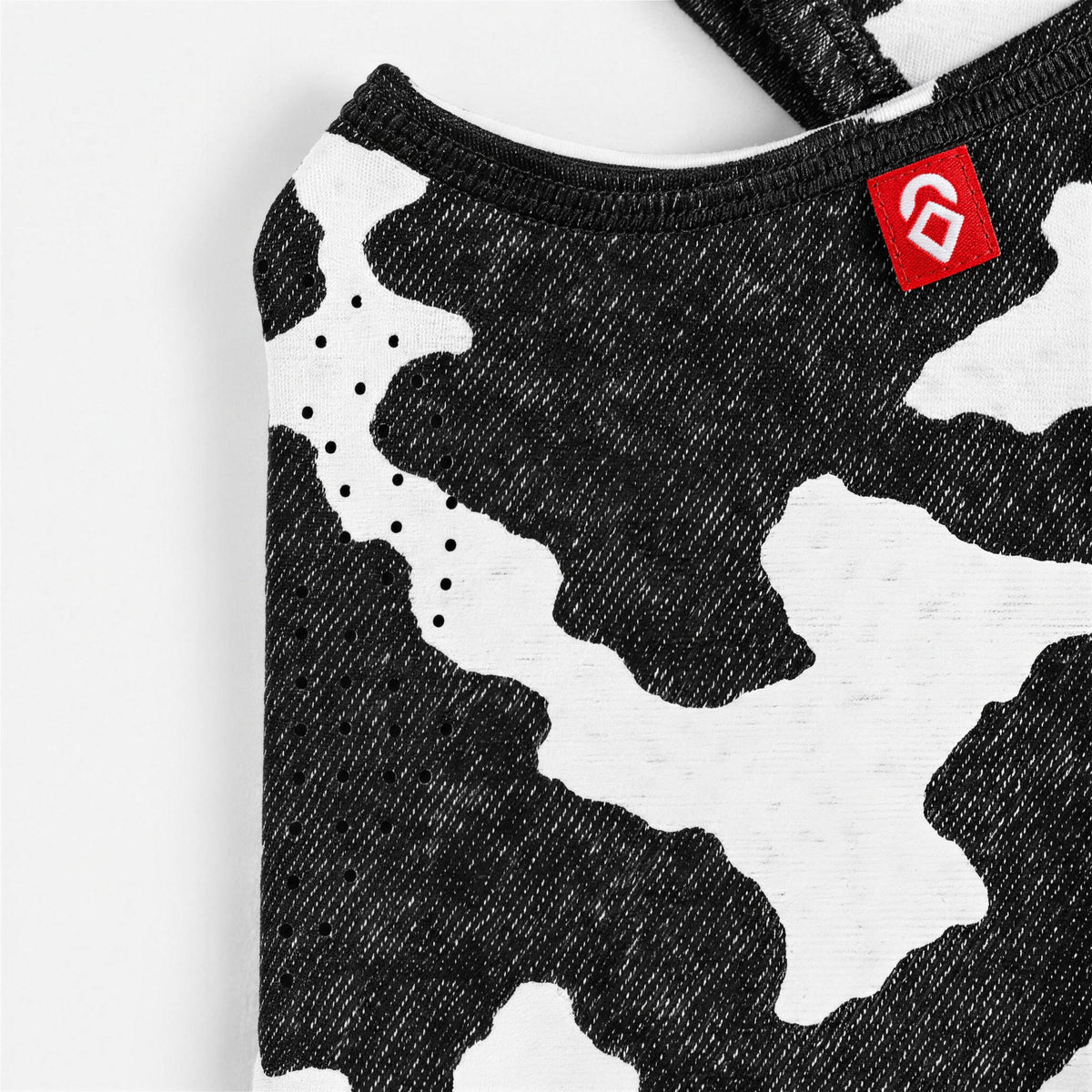 Airhole Laser Polar Fleece Balaclava – Ink Blot – front close-up