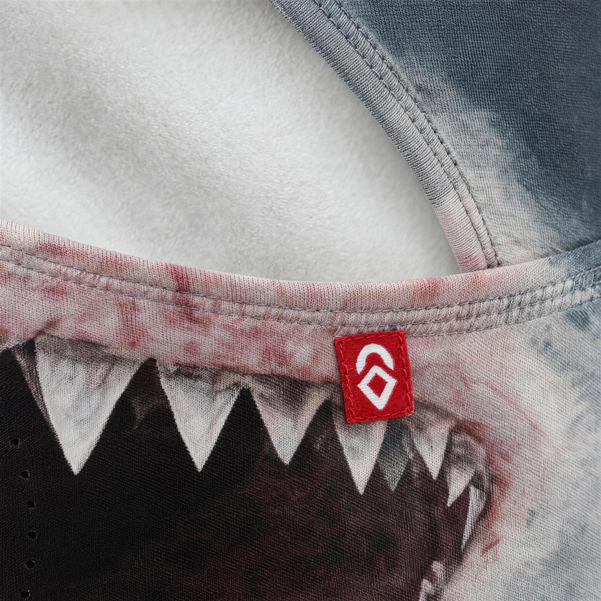 Airhole Laser Polar Fleece Balaclava – Jaws – woven label detail