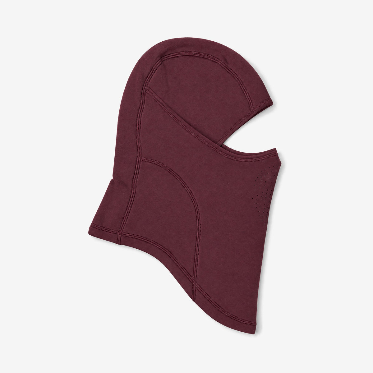 Airhole Laser Polar Fleece Balaclava – Maroon – flat lay