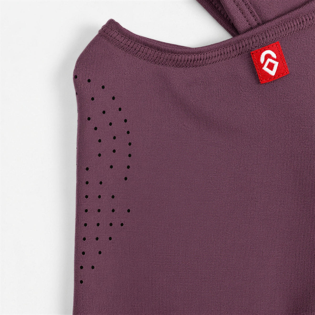 Airhole Laser Polar Fleece Balaclava – Mulberry – front close-up