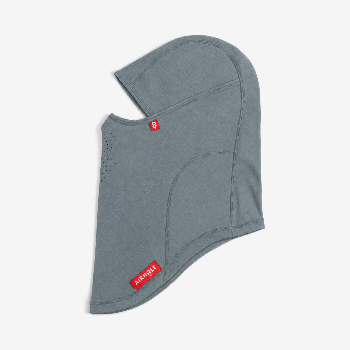 Airhole Laser Polar Fleece Balaclava – Sea Mist – flat lay, side