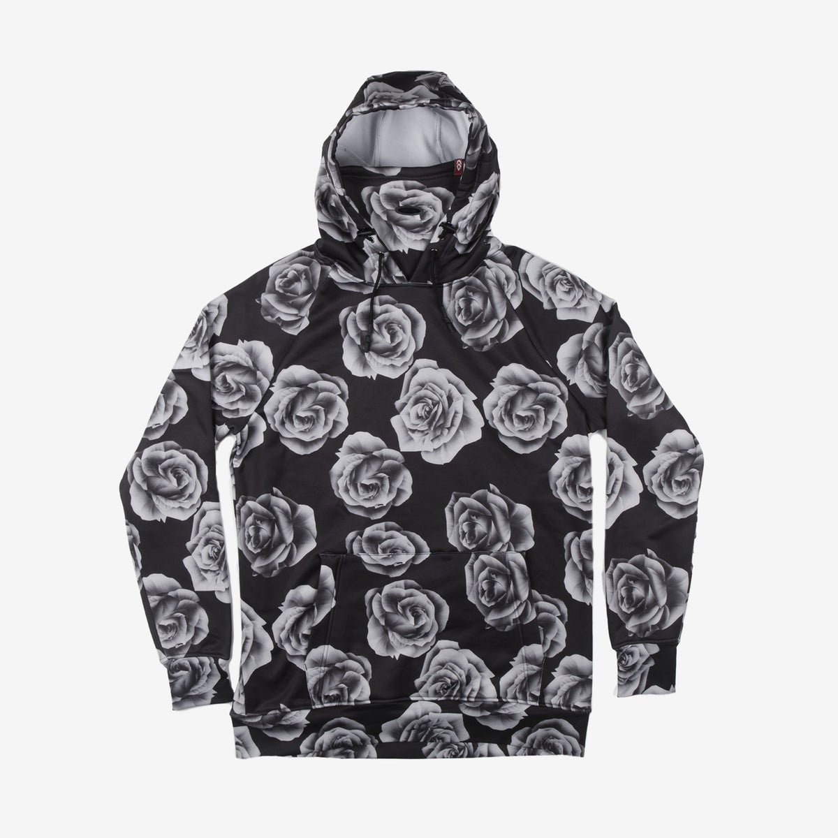 Womens Thermal Hoody Polar Fleece - Black Rose
