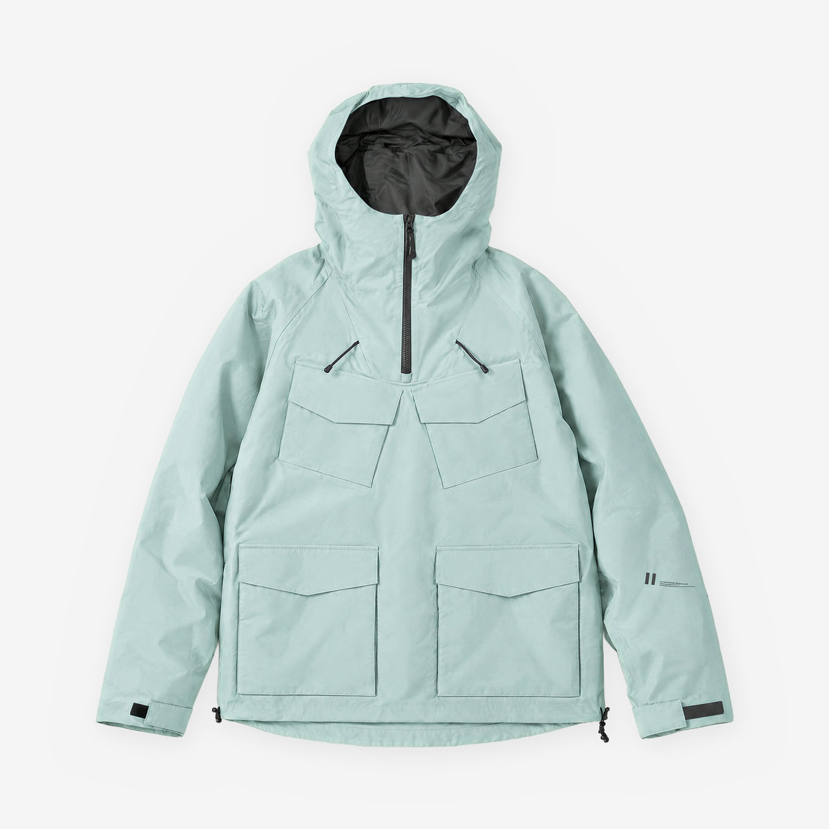 Endeavor 3L Scout Anorak in Eucalyptus, front flat lay