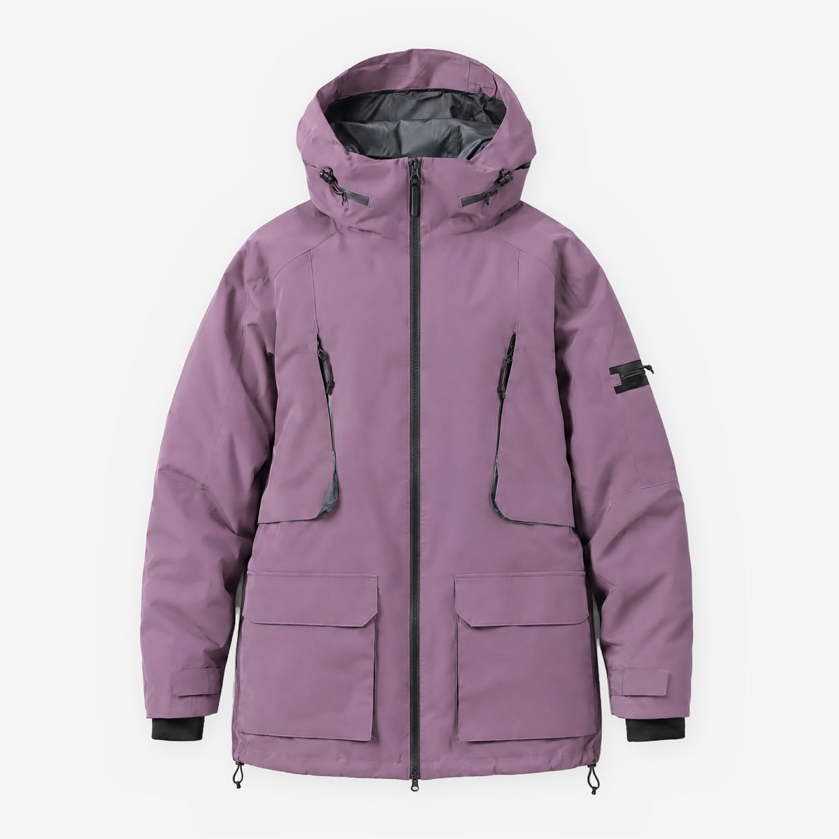 Endeavor 2L Patrol Jacket in Burgundy, front flat lay