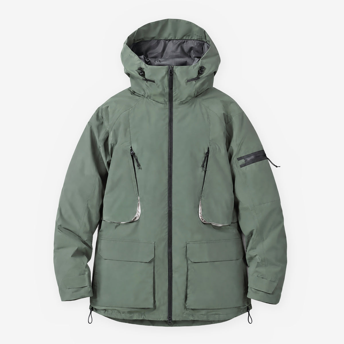 Endeavor 2L Patrol Jacket in Moss, front flat lay