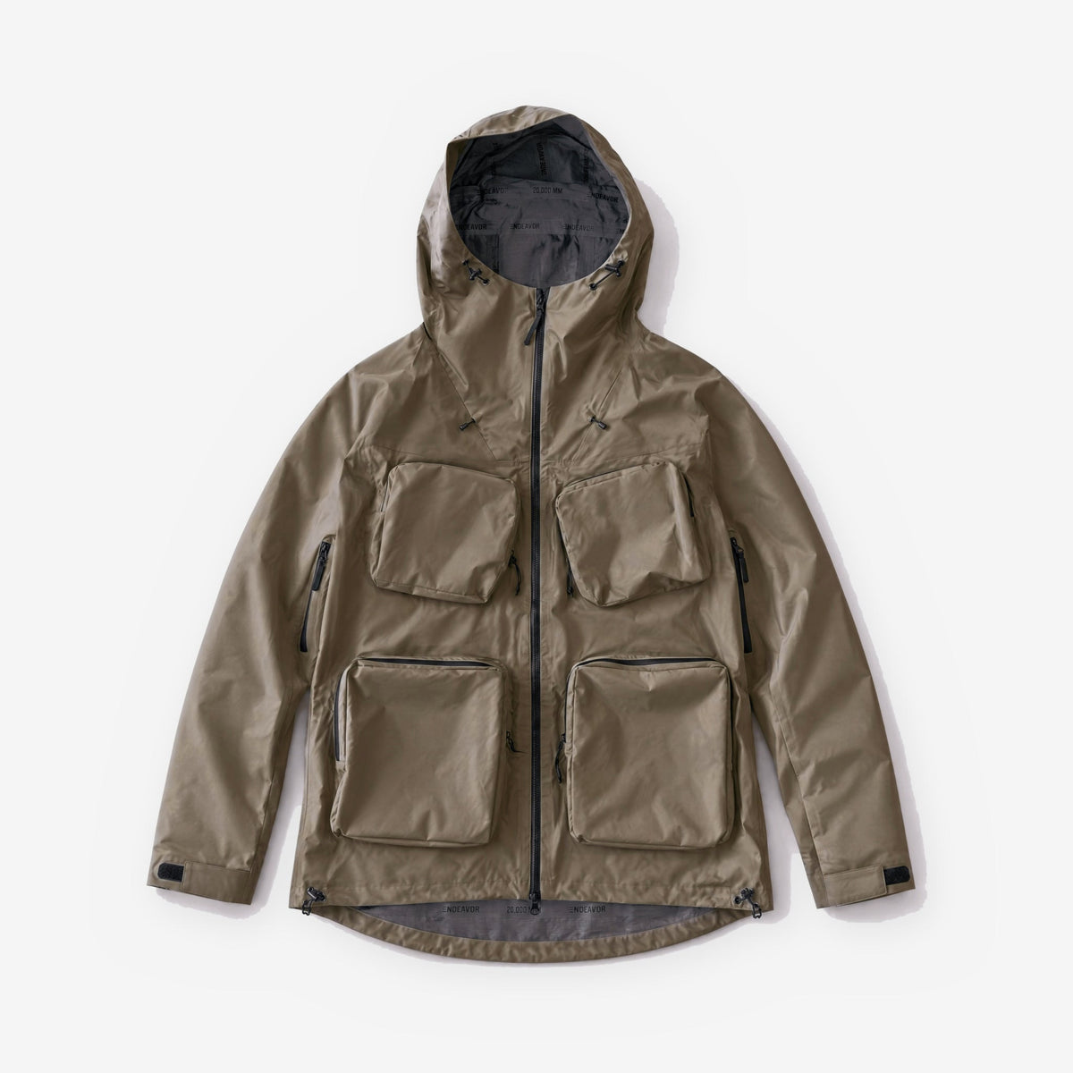 Endeavor 3L Bellow Jacket in Algae, front flat lay
