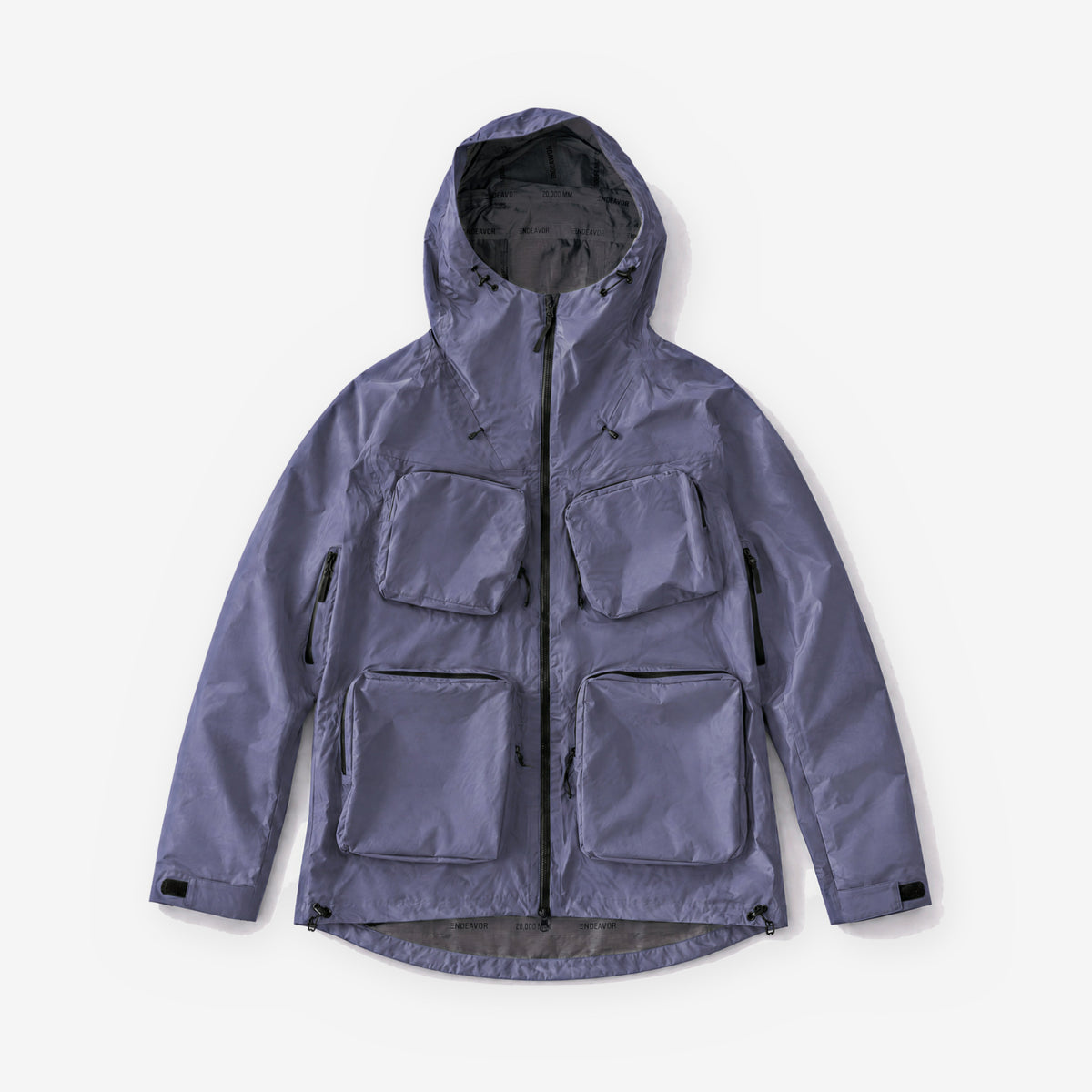 Endeavor 3L Bellow Jacket in Tincture, front flat lay