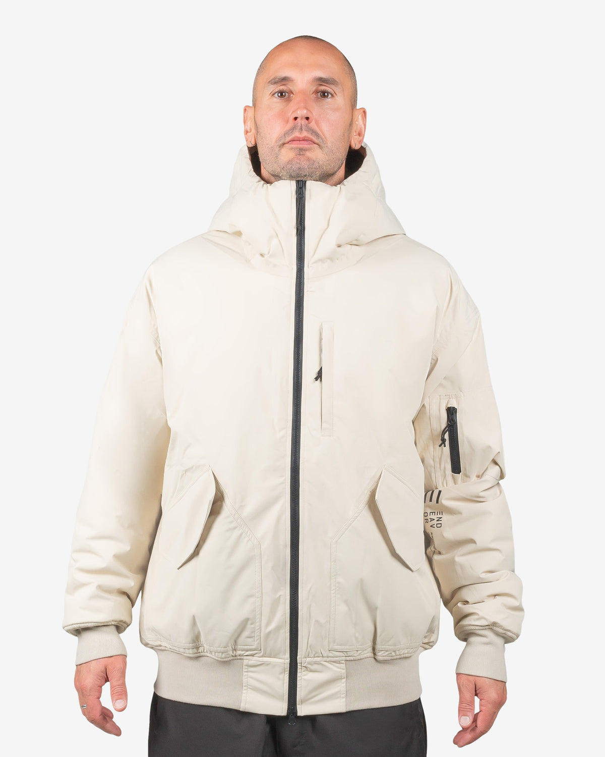 Endeavor 2L Bomber Jacket in Fiber, on model
