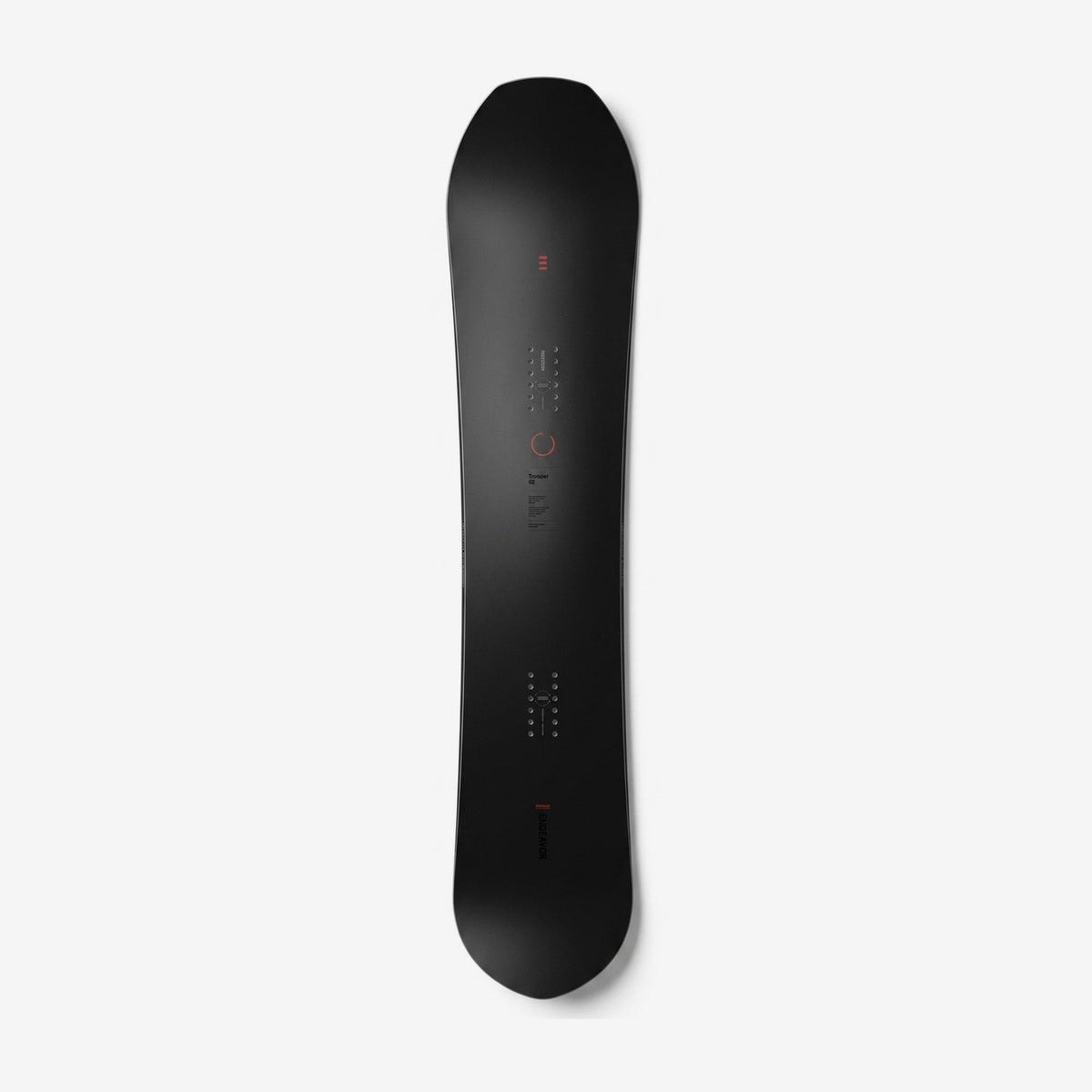 Endeavor Trooper Pro snowboard, black topsheet