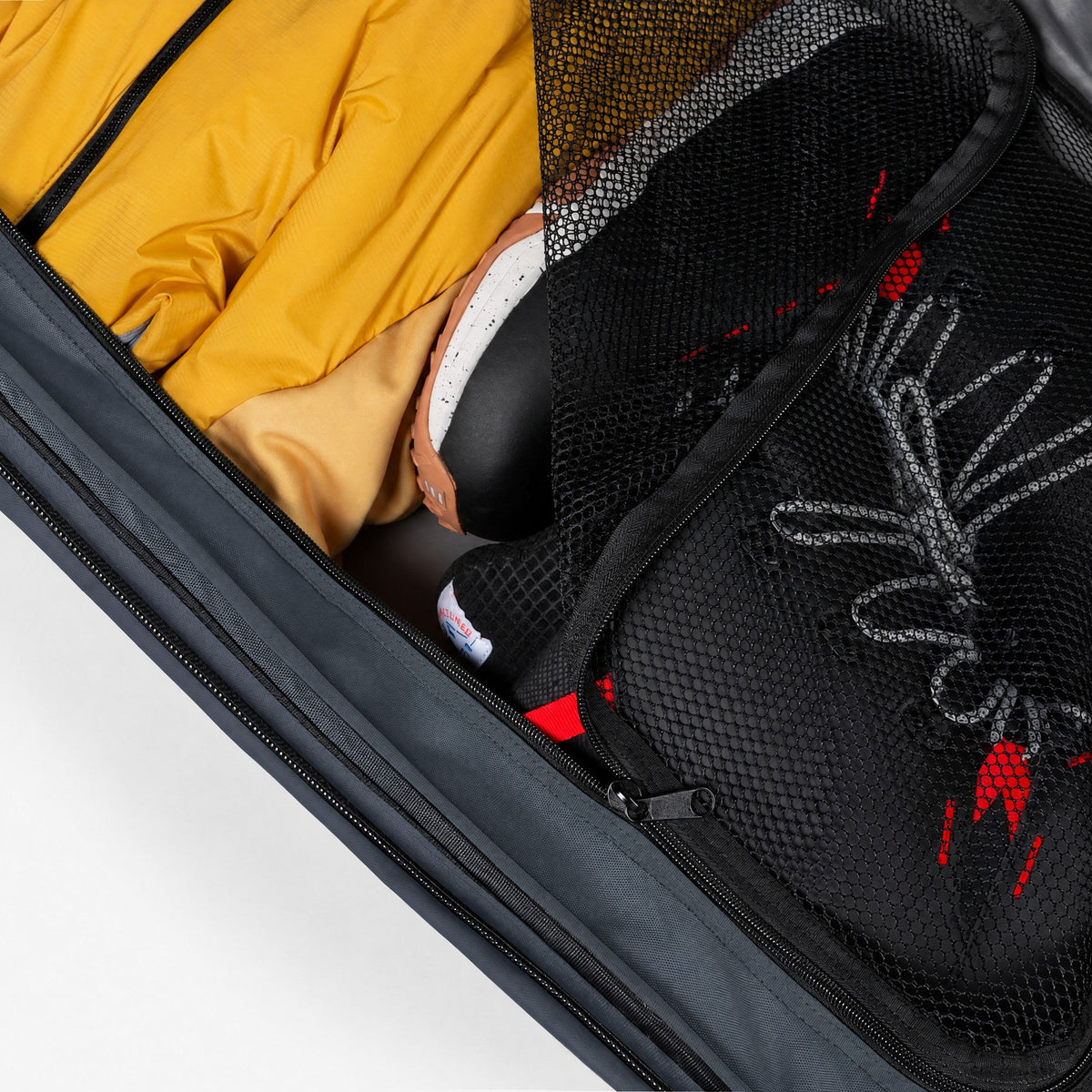 Endeavor Expedition Roller Bag – Graphite – interior close-up