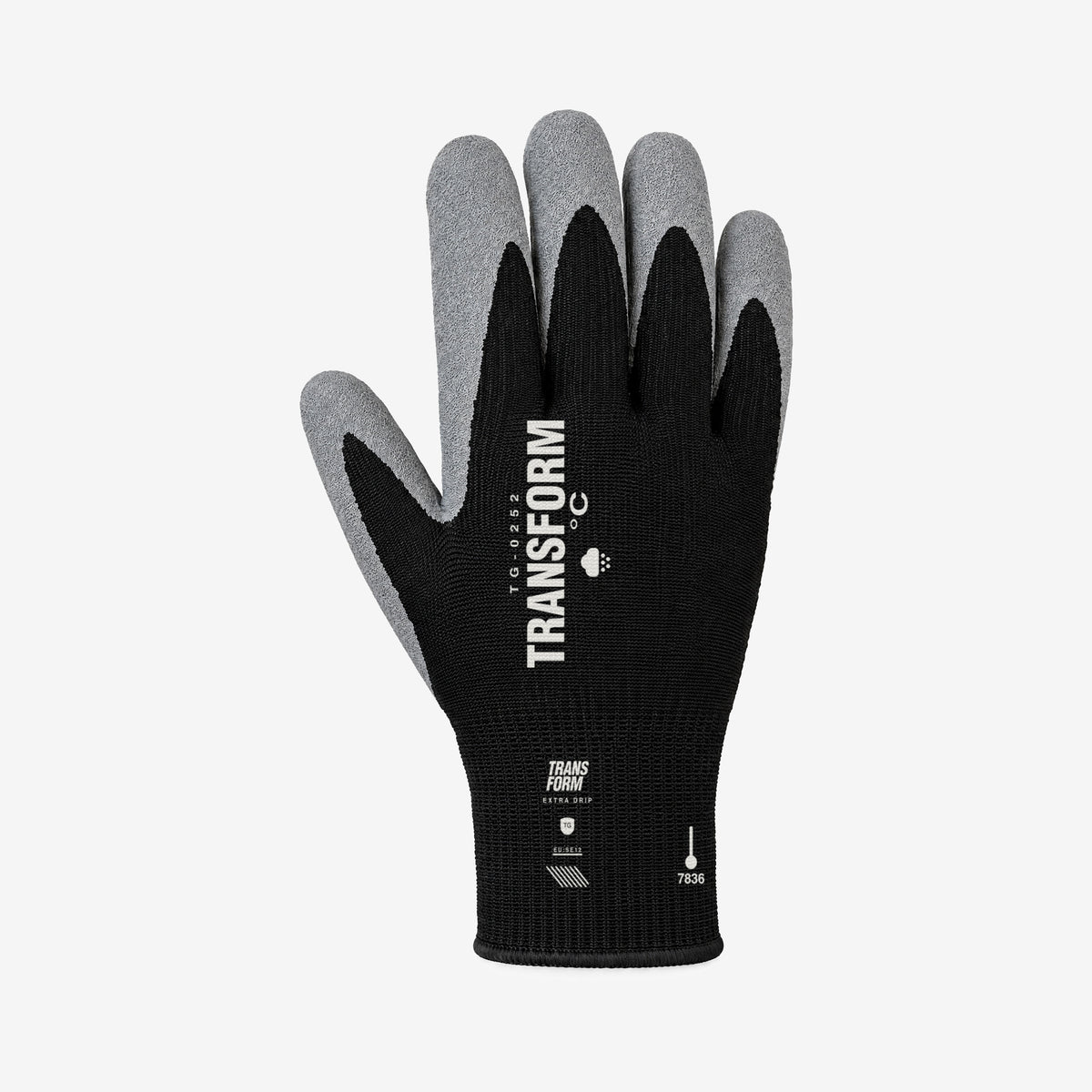Transform Workwear Glove – Black / Grey – back