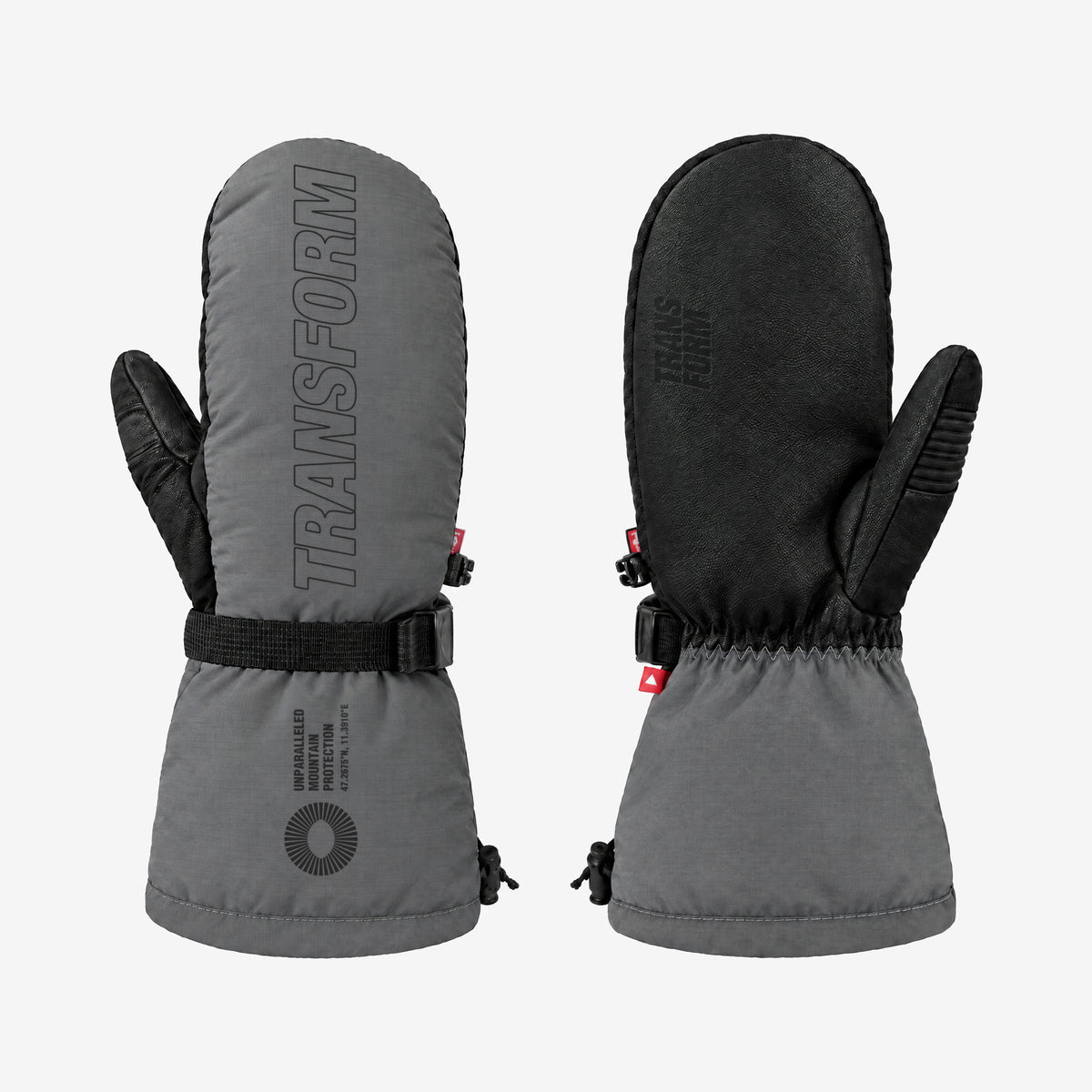 Transform KO Mitt Long – Stealth – right hand, back and palm