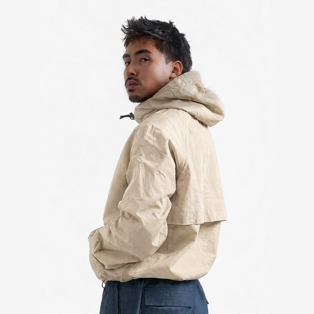 Endeavor 20K Windbreaker in Fiber, on model, waist-up