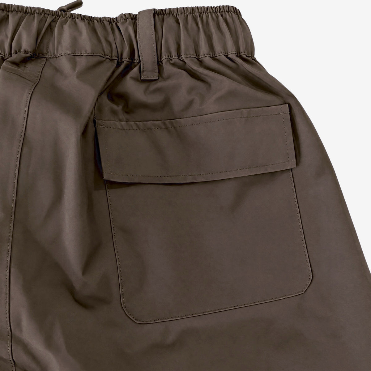 Endeavor 3L Scout Park Pant Chocolate, back pocket detail