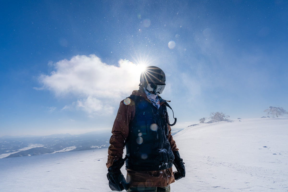 Airhole team rider Terje in the backcountry