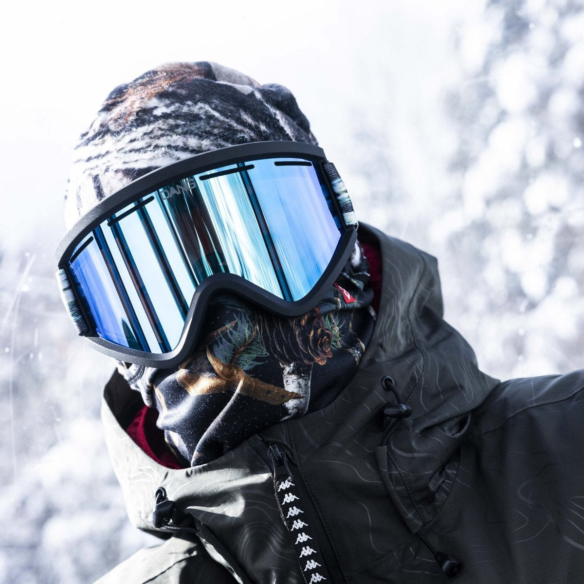 Rider in an Airhole print balaclava