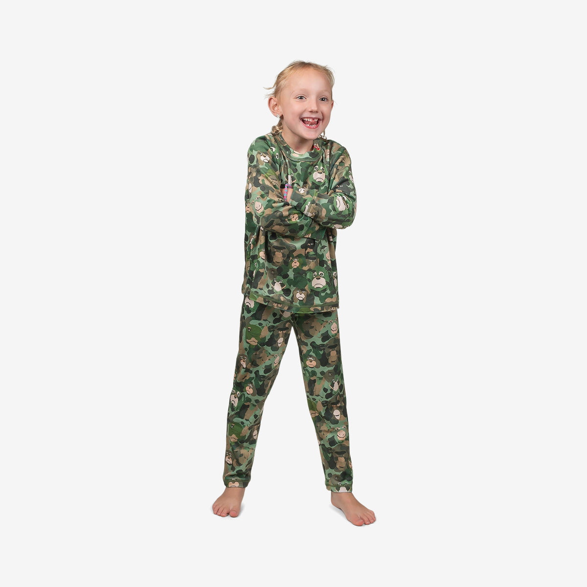 Airhole Thermal Set Kids Milk Fleece – Monkey Camo