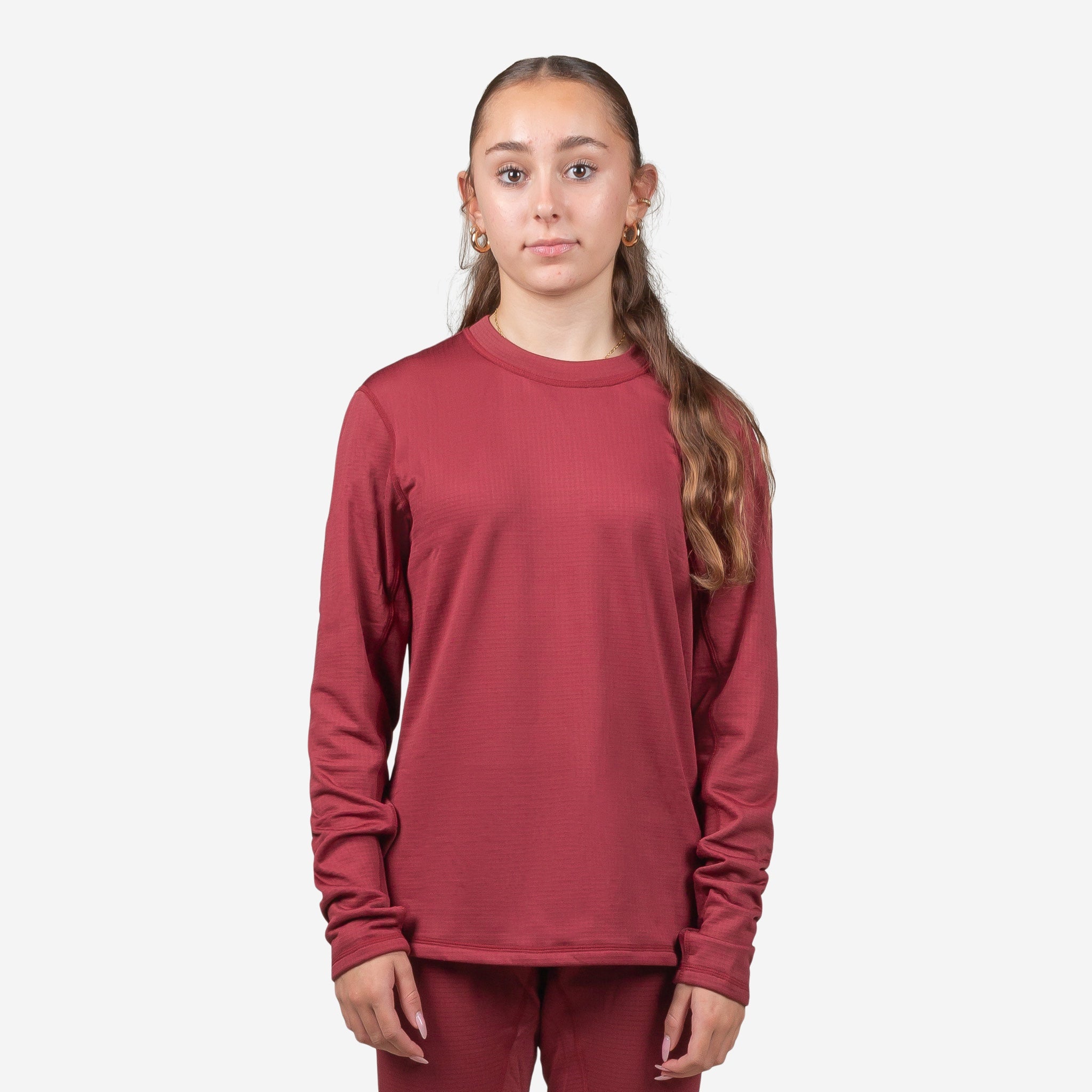 Womens Thermal Top Waffle Fleece