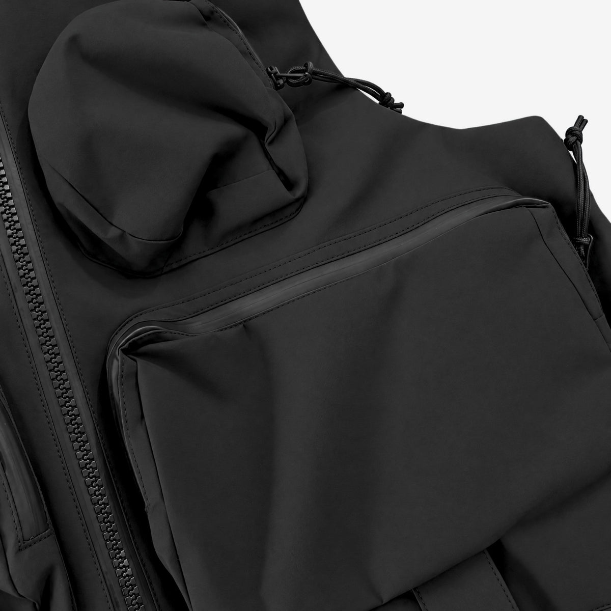 Endeavor 3L Scout Removable Bib Pant Black, bib pockets detail