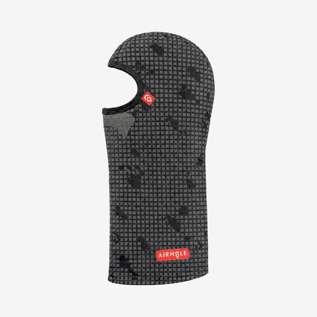 Airhole Balaclava Therma Flex – Matrix – Flat lay, labelled side