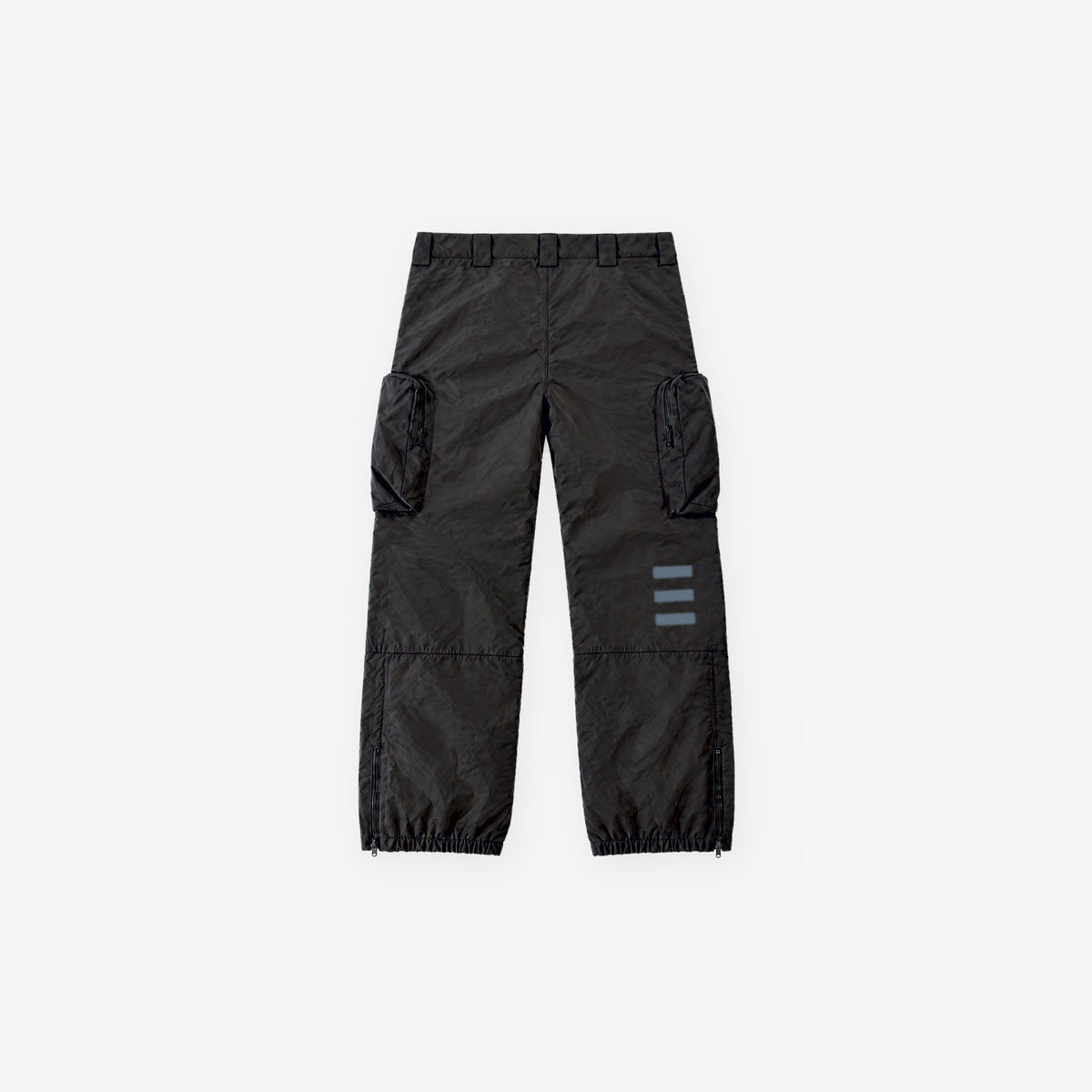 Endeavor 3L Scout Removable Bib Pant Black, pant back flat lay, bib removed