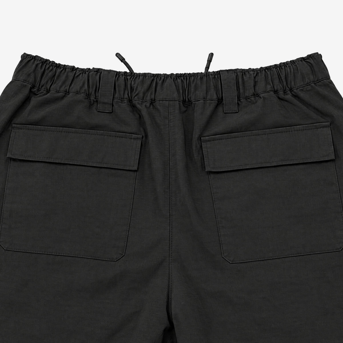 Endeavor 3L Scout Park Pant Black Ripstop Canvas, back pockets detail