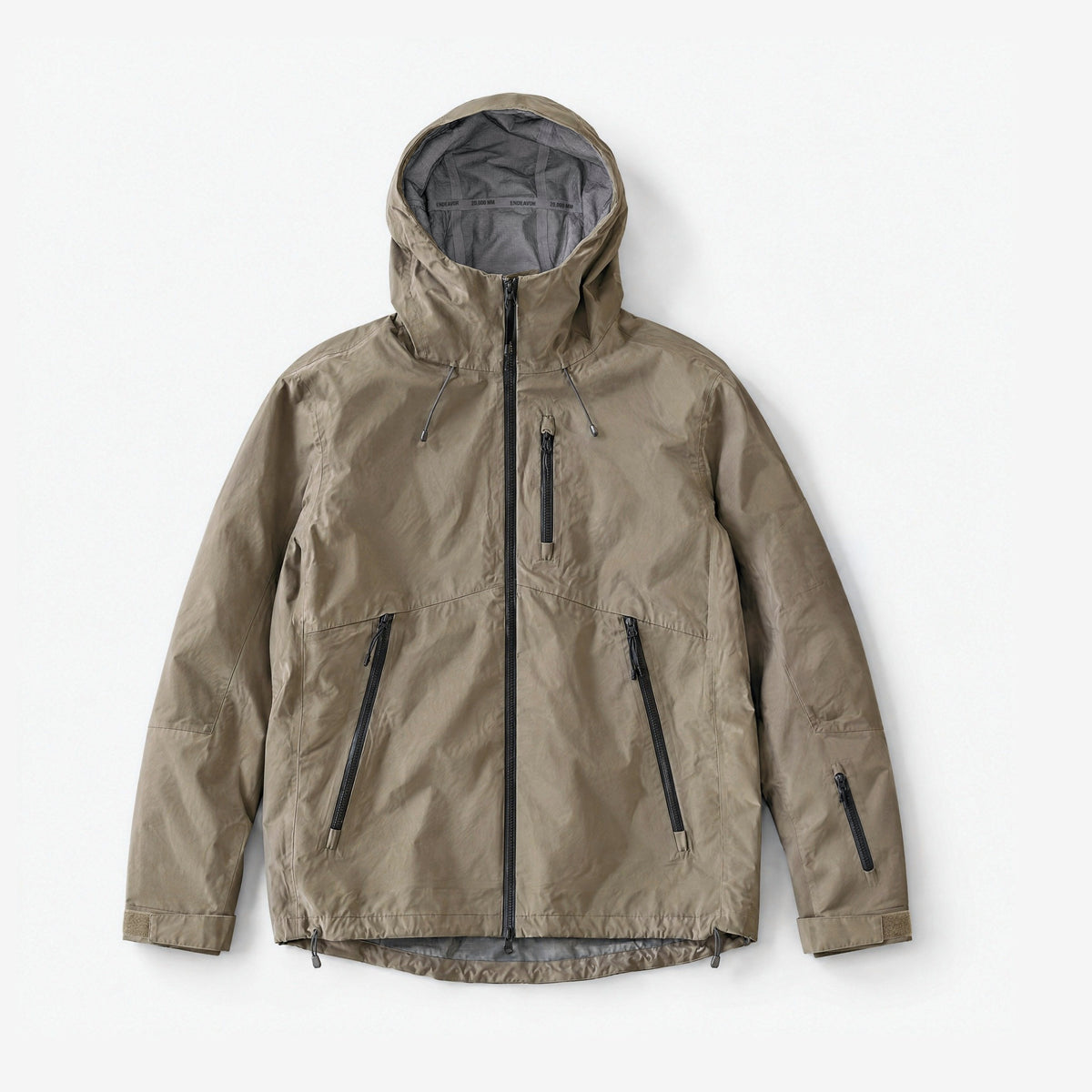 Endeavor 3L Shelter Jacket Algae – Flat 01 Front