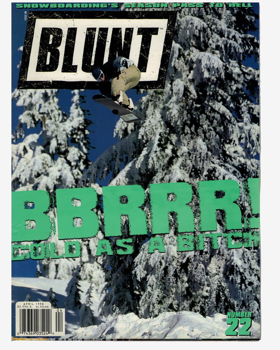 Cover of Blunt magazine, April 1998