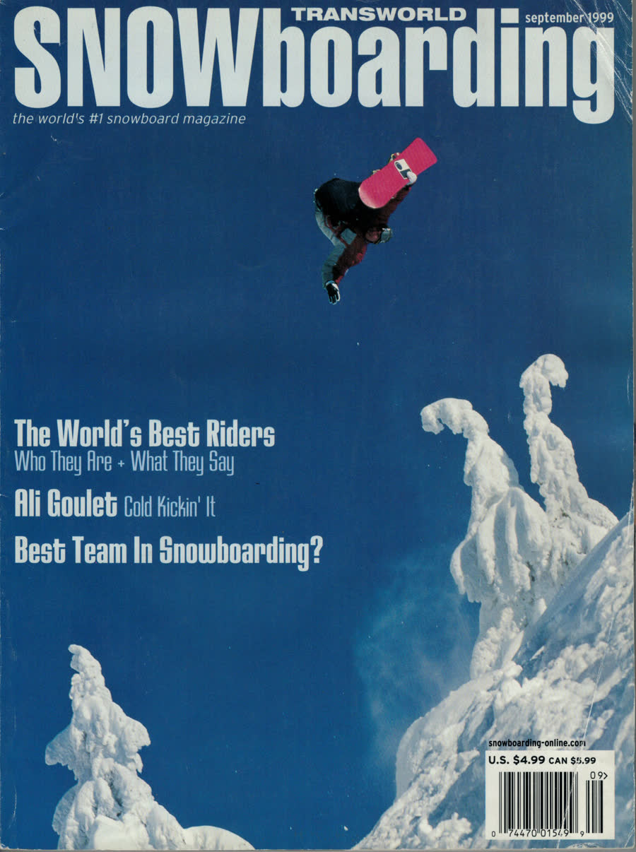 Cover of Transworld SNOWboarding, September 1999