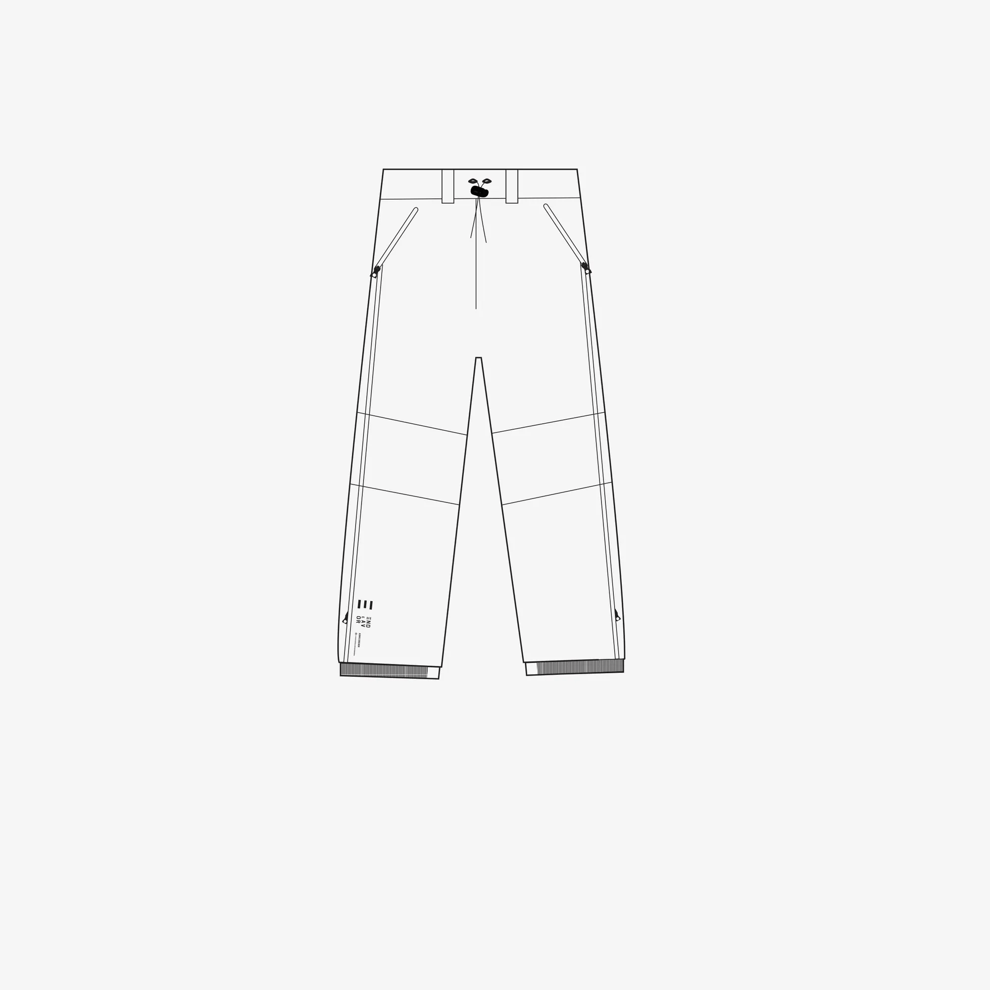 2L Ranger Pant technical drawing