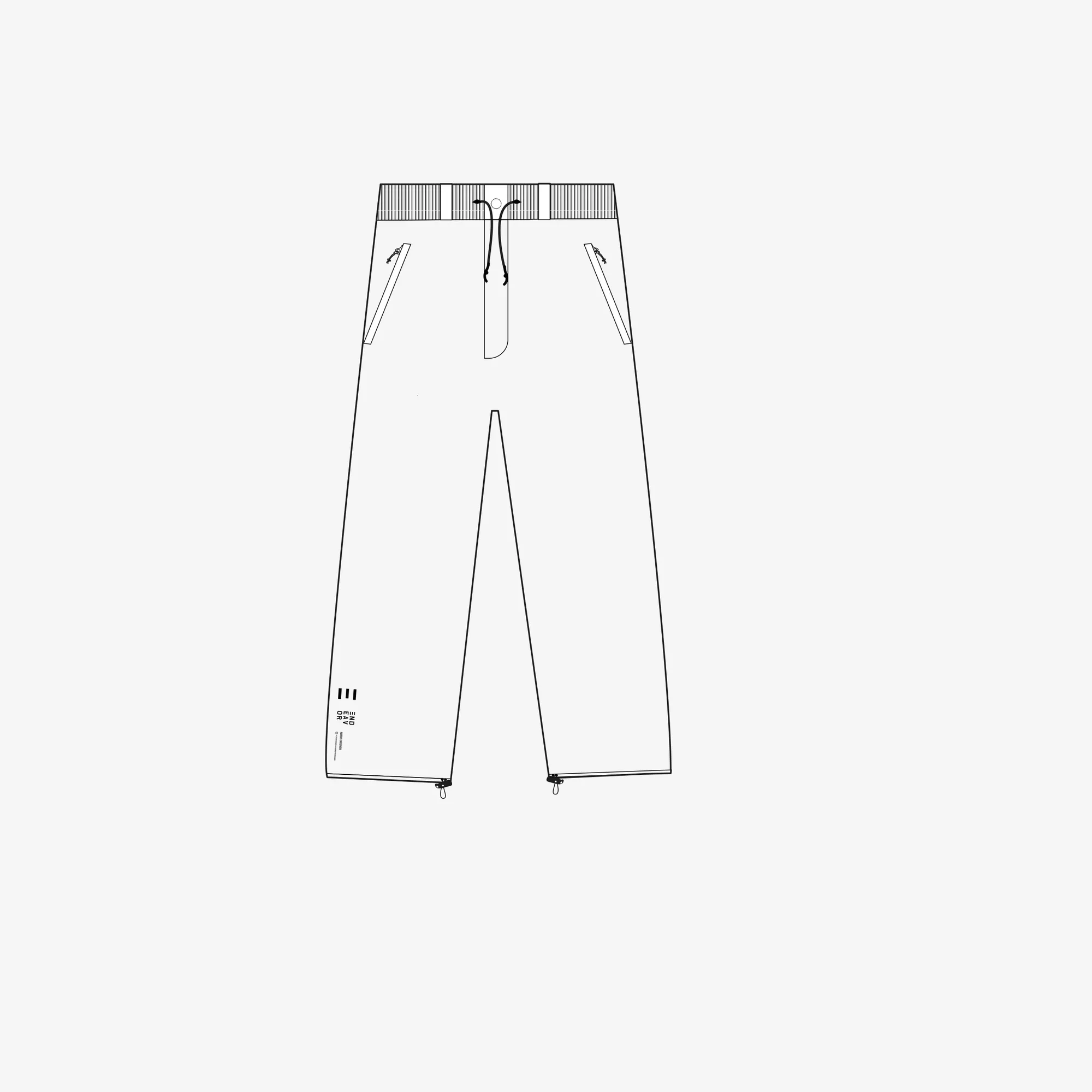 3L Scout Park Pant technical drawing