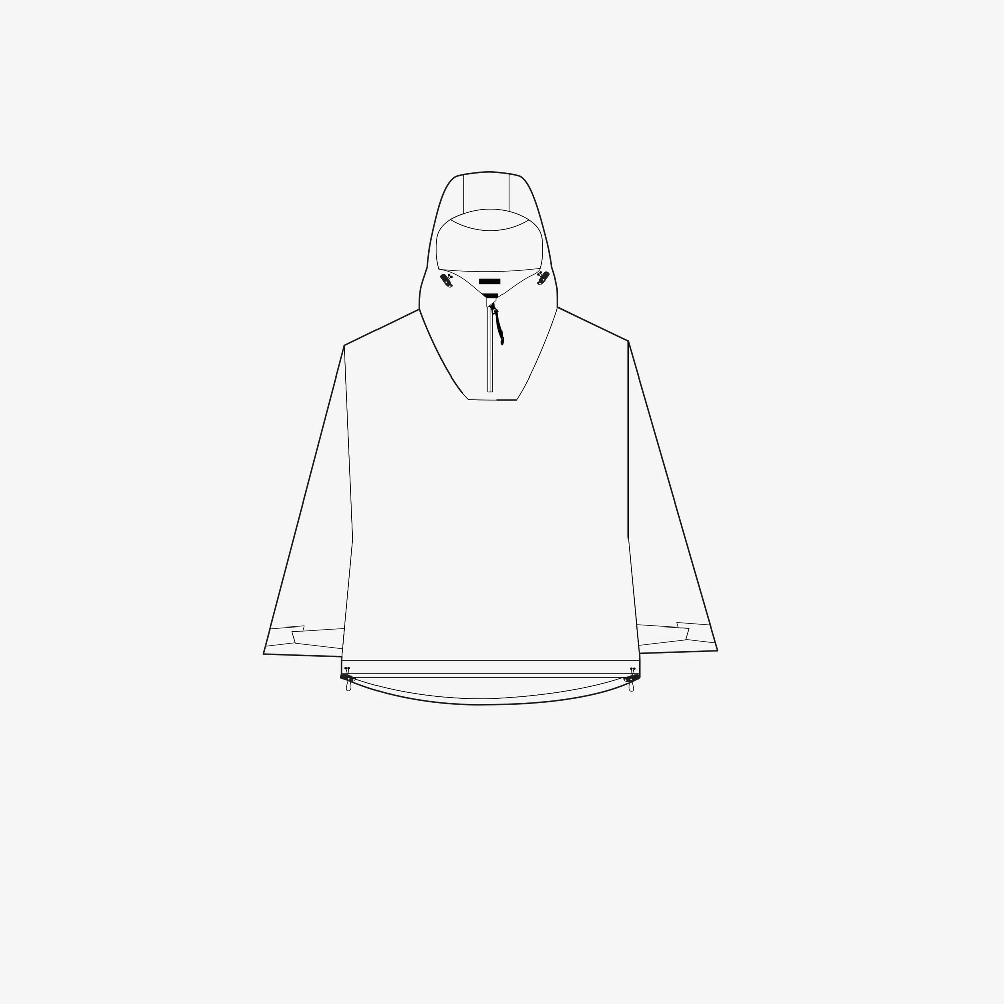 3L Scout Poncho technical drawing
