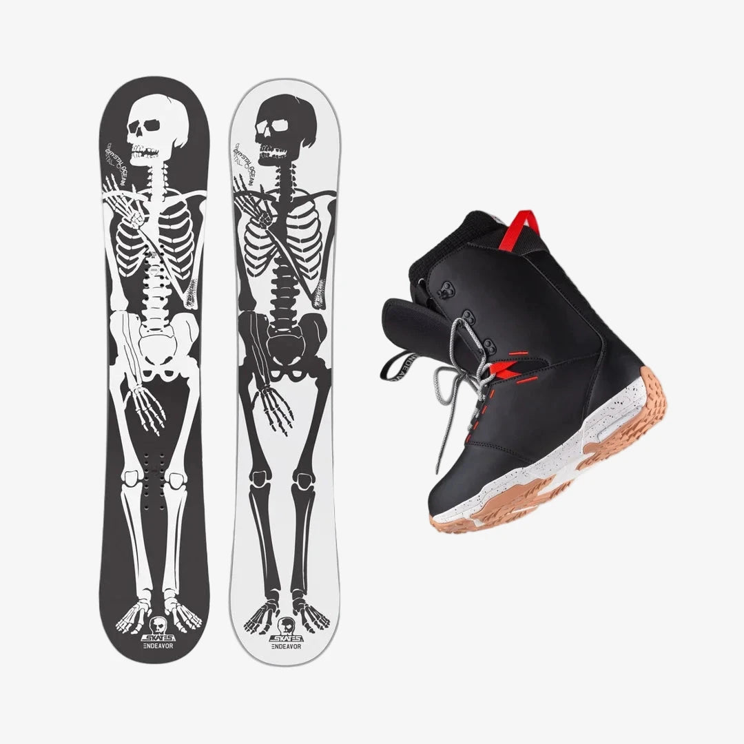 Endeavor x Skull Skates Snowboard and Scout Boots