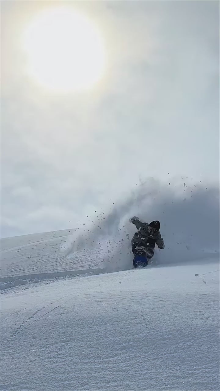 Powder riding video