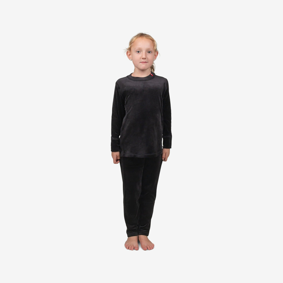 Airhole Thermal Set Kids Milk Fleece – Black